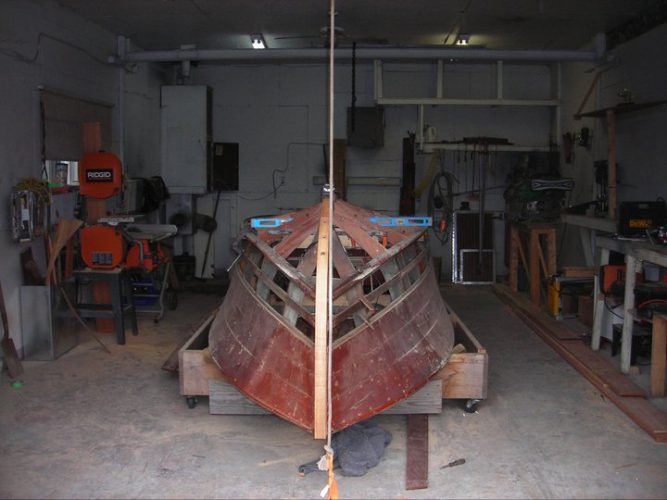 Chris Craft cadet boat wood frame